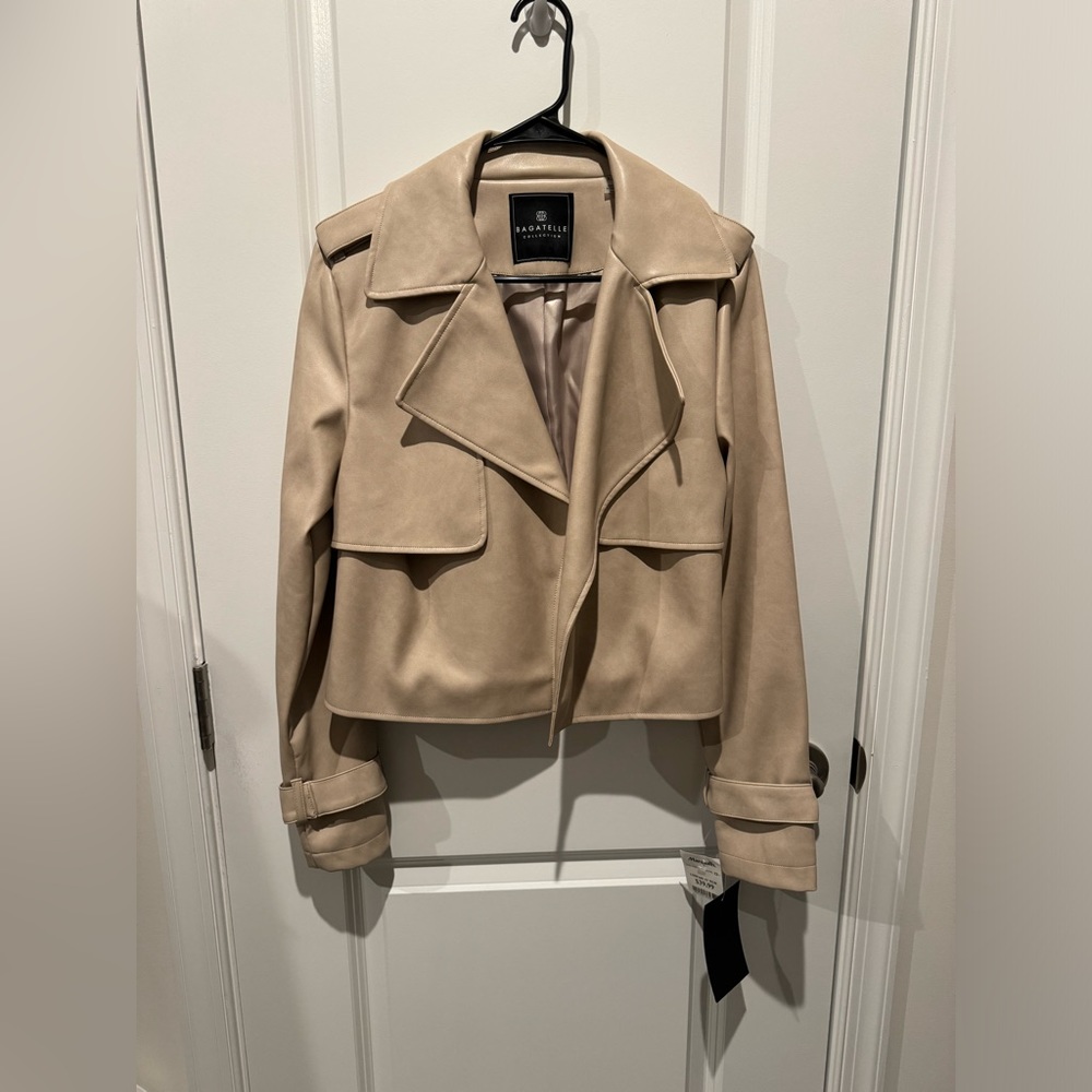 Faux leather jacket